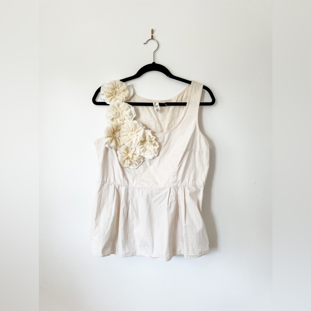 Floreat Anthropologie floral shoulder top size 12